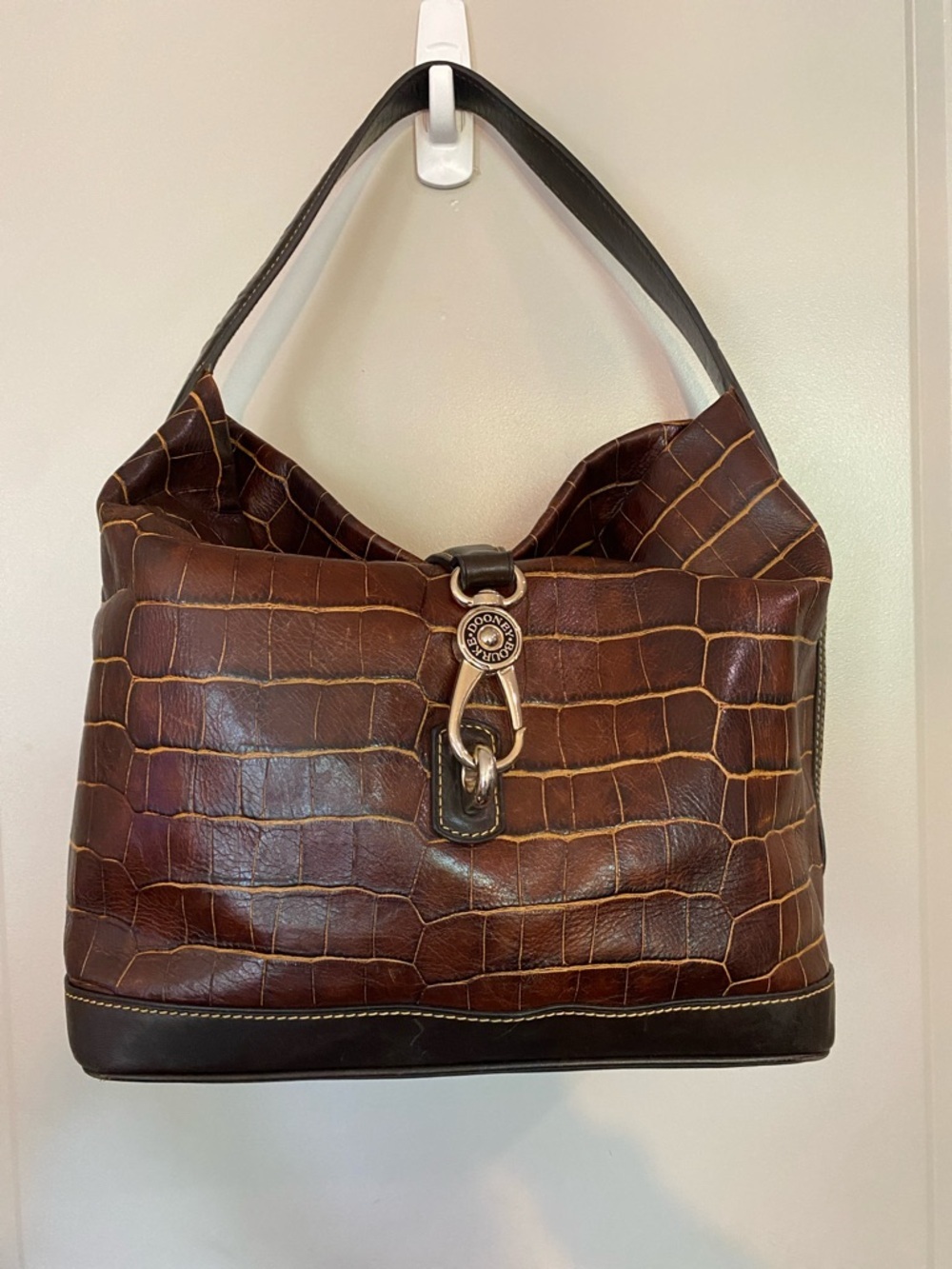 Denison Logo Lock Hobo by Dooney & Bourke